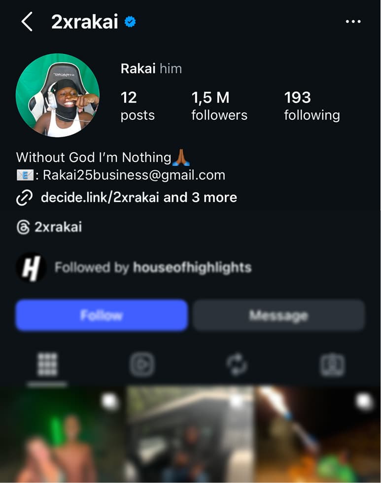 Instagram Bio